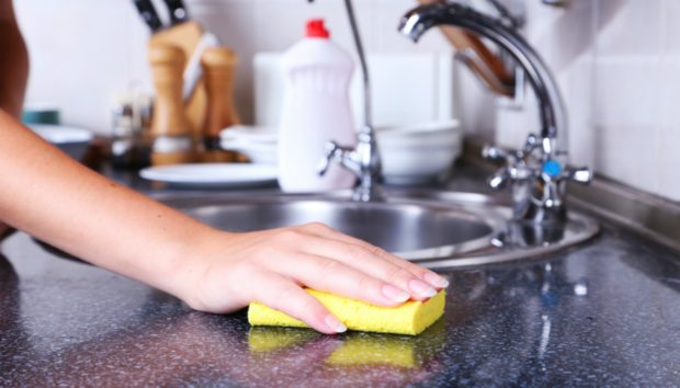 Απολυμάντε το Σφουγγάρι της Κουζίνας σε 1 Λεπτό (VIDEO)