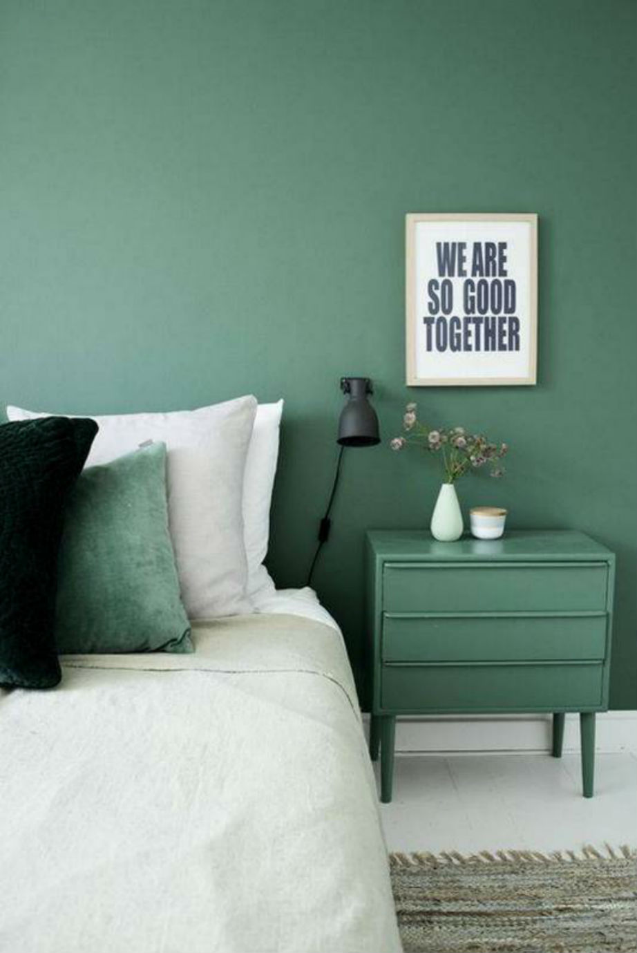 Πράσινο και στο υπνοδωμάτιο!