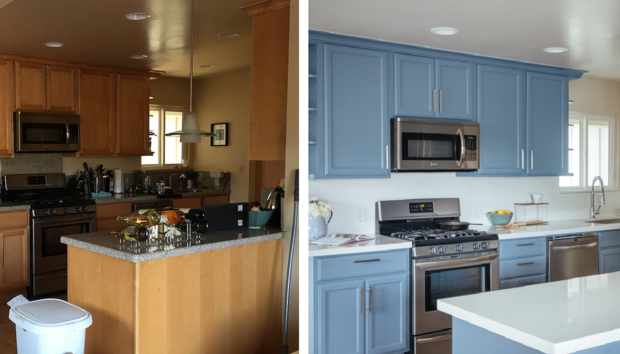Πριν & Μετά: Η Μεταμόρφωση μιας Κουζίνας που Ντύθηκε στα Μπλε!