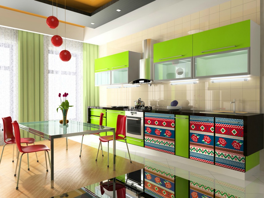 Modern interior of kitchen