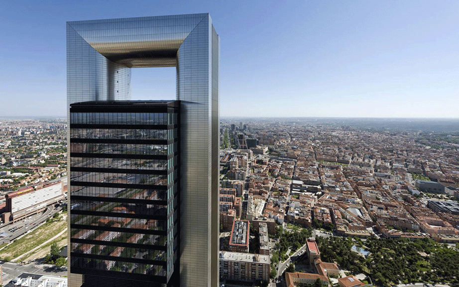 Torre Caja Madrid Tower, 2002 – 2009, Μαδρίτη, Ισπανία. 